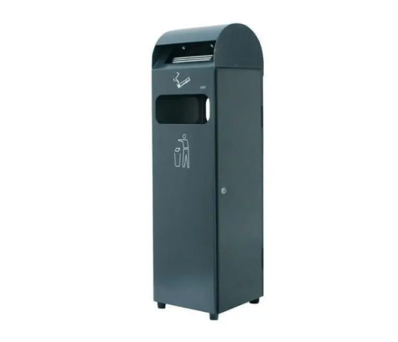 Прямоугольная урна-попельнинка 32л Темно-серая Київ