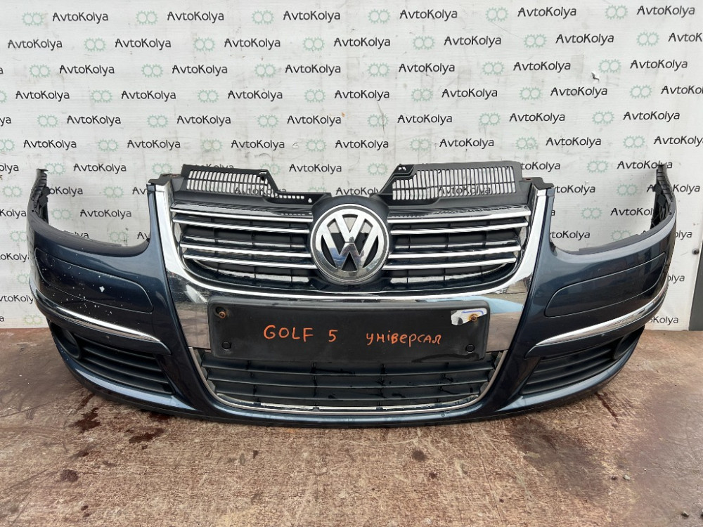 Бампер передний VW Golf 5 2003-2008 универсал Ковель - изображение 1
