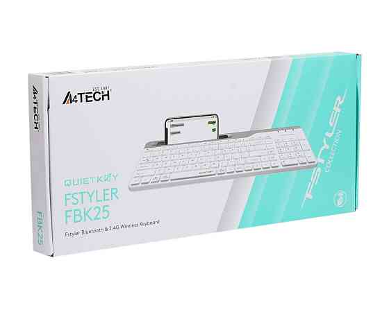 Клавиатура беспроводная A4Tech Fstyler FBK25(White) белая Киев