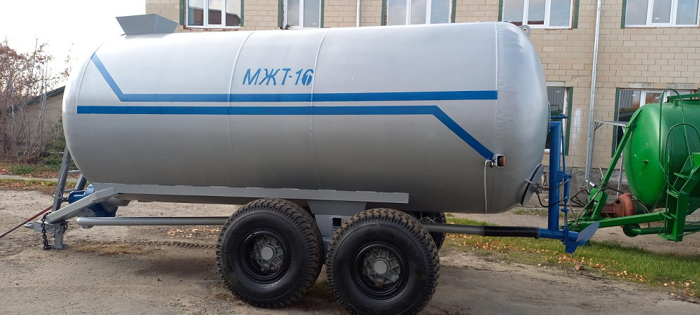 Бочка МЖТ-16 з центробіжним насосом з розкидачем навозу 12-14м та гідравлічною засувкою Белая Церковь - изображение 1