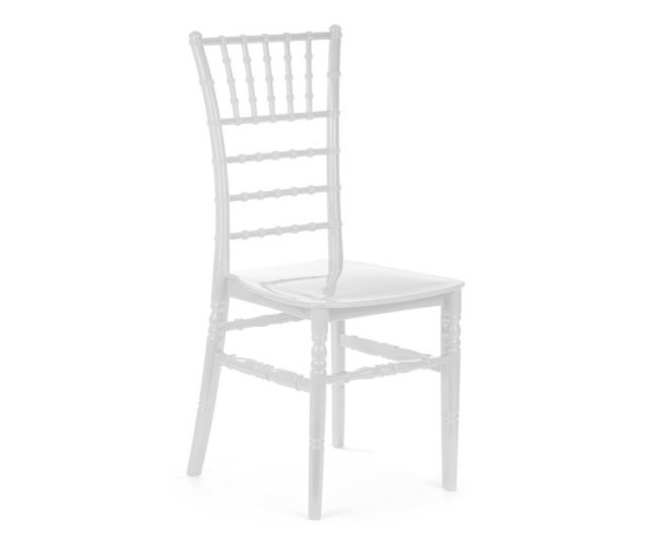 Стілець Чіаварі пластиковий білий Дніпро - зображення 1