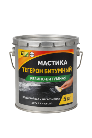 ТЕГЕРОН Битумный ЭКОБИТ ведро 5,0 кг мастика резино-битумная ДСТУ Б В.2.7-106-2001 Днепр