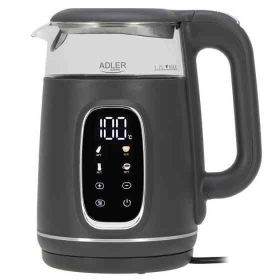 Электрочайник Adler AD 1305 grey silver 1.7 л серый Київ