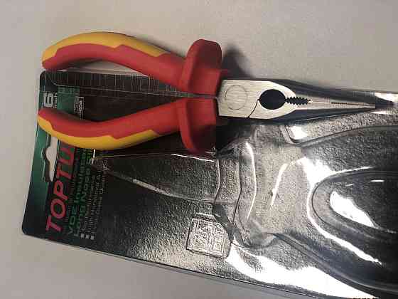 Плоскогубцы диэлектрические удлиненные 6" 1000V VDE TOPTUL DGCB2206 Харків