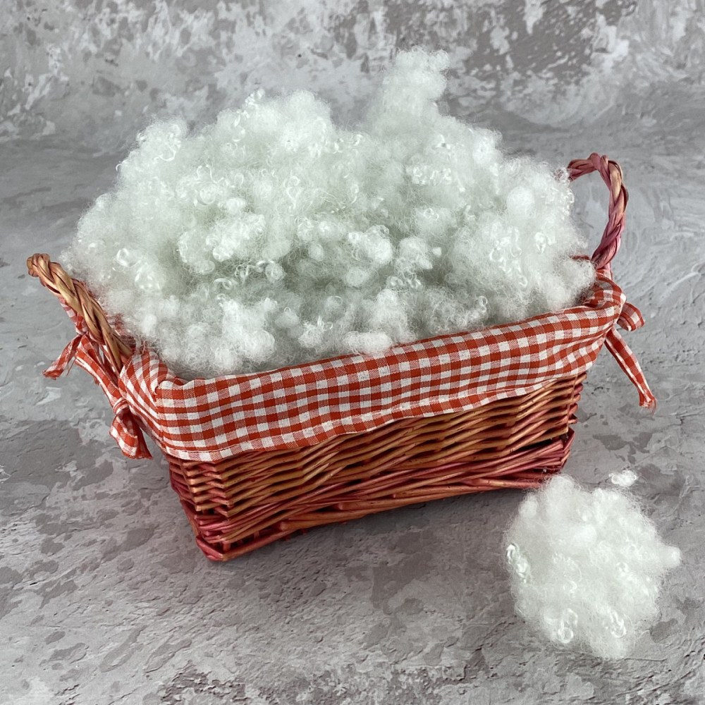 Холлофайбер 3 кг універсальний наповнювач для ковдр, подушок, м'яких іграшок (кульки) білий 55110 Київ - зображення 1