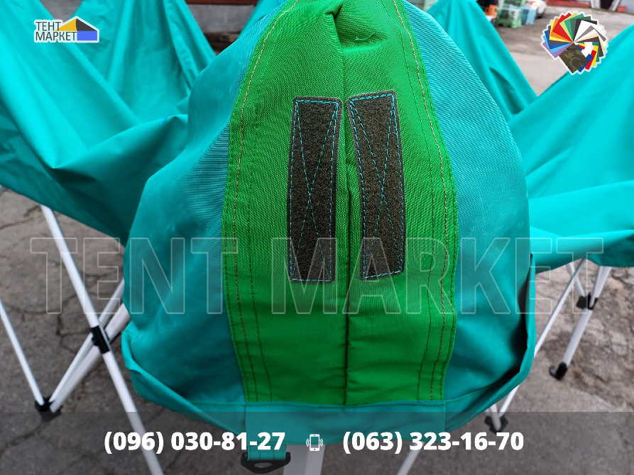 Тент купол 3х2 Бірюзовий брезент на китайский намет. Тенти шатри намет Виготовлення пошитття Продаж Запорожье - изображение 7