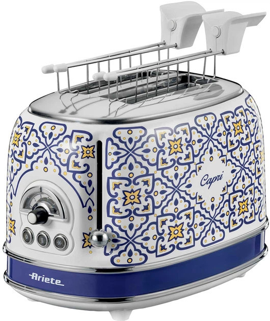Тостер Ariete 155 CAPRI 810 Вт синий с белым Київ - зображення 1