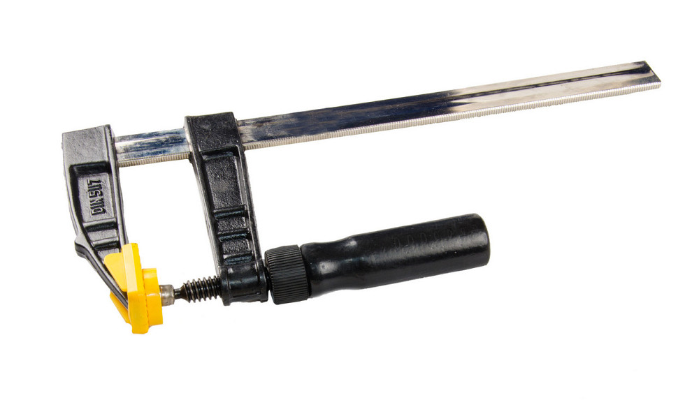 Струбцина столярная MASTERTOOL F-Type 300х120 мм 3200 Н деревянная ручка DIN 5117 07-0004 Харків - зображення 1