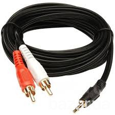 кабель 3,5 на 2 тюльпана 1,5м Львів - зображення 1