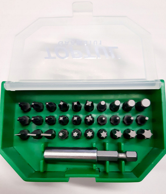 Набор бит для шуруповерта 31ед. TOPTUL 1/4" SL;PH;PZ;TORX;HEX + магнитный держатель GAAW3101 Харьков - изображение 3