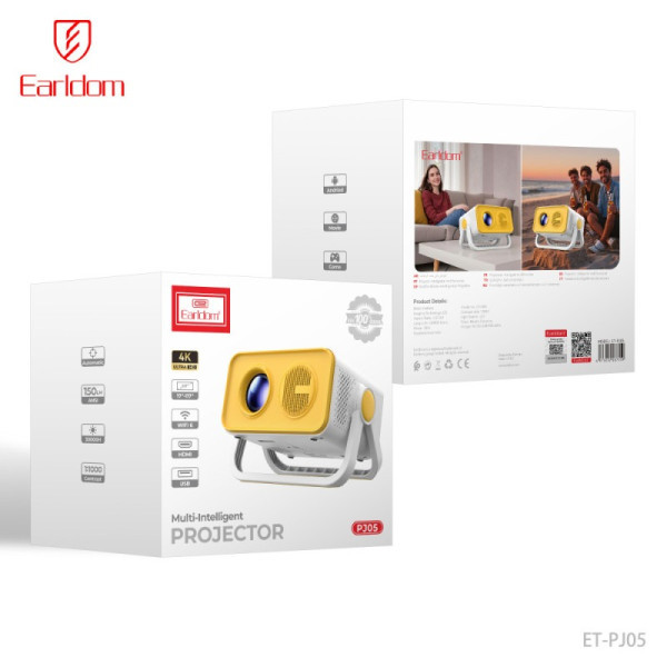 Смарт проектор Earldom ET-PJ05 White Харьков - изображение 2