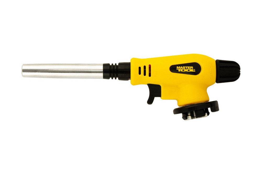 Горелка для газового баллона MASTERTOOL "Фотон LONG" пьезоподжиг Ø14 мм/1300°С удлиненное сопло 44-5 Харків - зображення 1