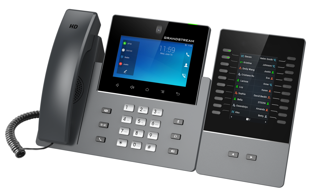 Grandstream GRP2615, ip телефон + два модуля розширення GBX20, Wi-Fi, Bluetooth, PoE Киев - изображение 3