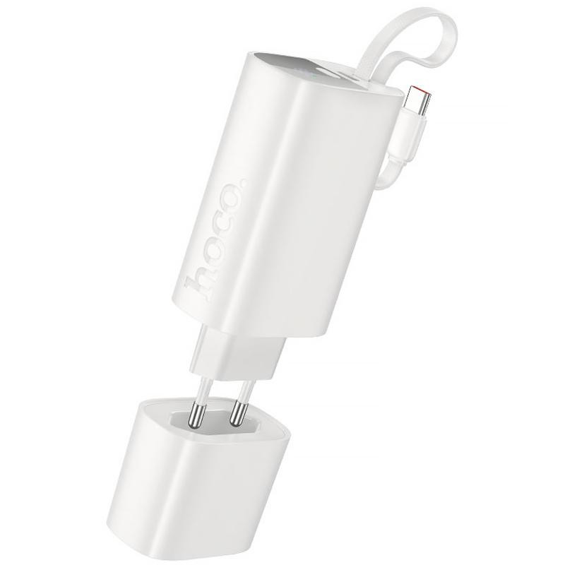 Портативное ЗУ Power Bank Hoco J148 Handy PD20W with cable 5000 mAh Херсон - зображення 1