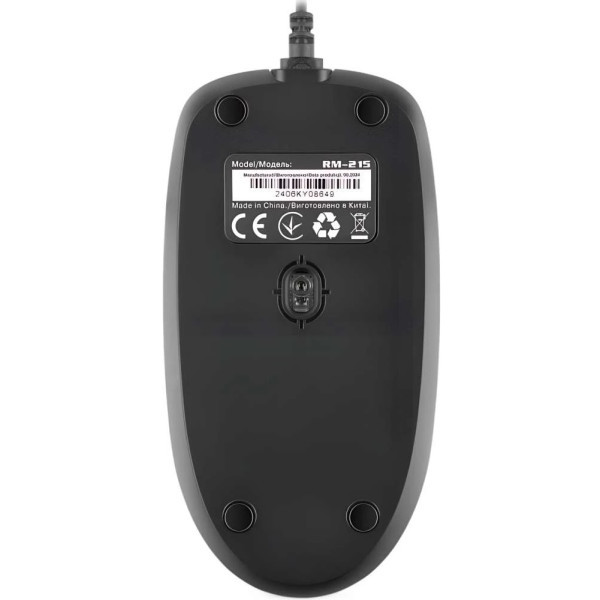 Мишка REAL-EL RM-215 USB Black (EL123200037) Харків - зображення 3