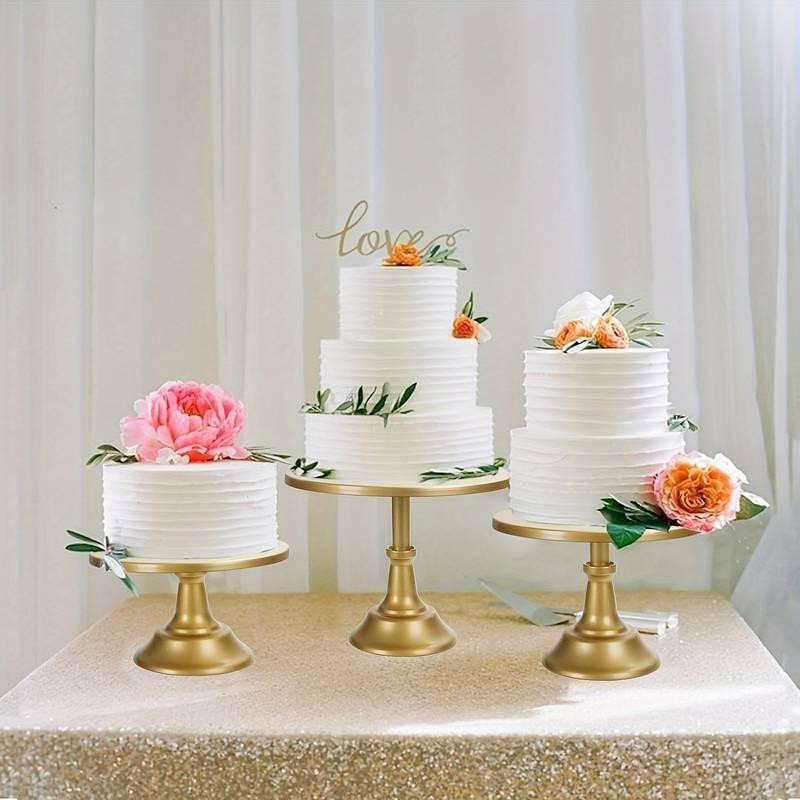 Подставки Leeseph для торта, десертов и закусок золотые 3шт Одесса - изображение 7