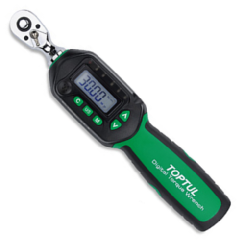 Моментный цифровой ключ TOPTUL 1.5-30Нм (двустороннего действия) 1/4" укороченный DT-030S2 Харків - зображення 1