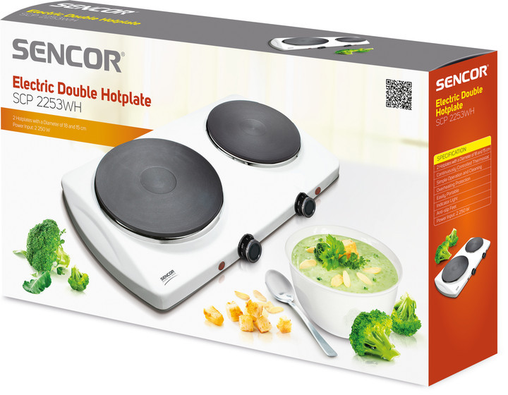Плита настольная электрическая Sencor SСP-2253WH 2500 Вт белая Киев - изображение 2