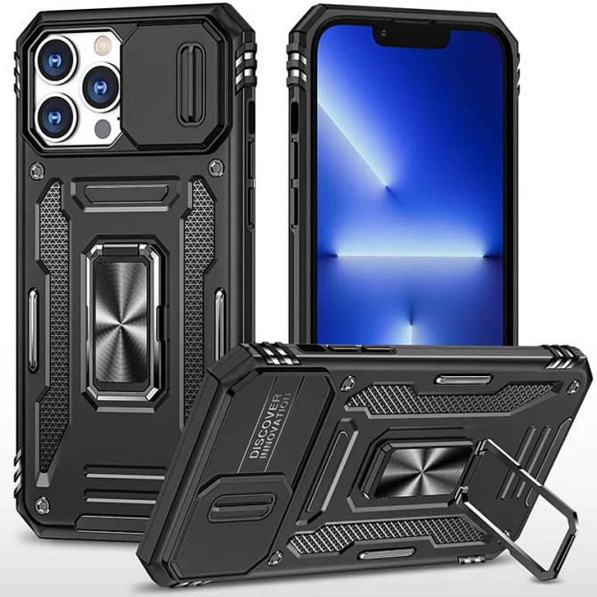 Ударопрочный чехол Camshield Army Ring для Apple iPhone 13 Pro Max (6.7") Херсон - зображення 1