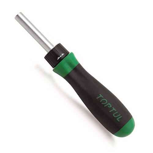 Трещоточная отвертка-битодержатель TOPTUL 1/4" с магнитом FTEA0806 Харьков