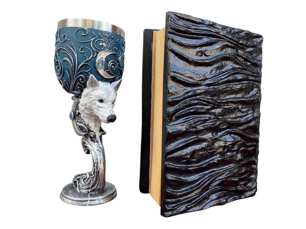 Подарочный набор Бокал 3 Волк и Блокнот 3 «Книга, что смотрит в ответ» Київ - зображення 4