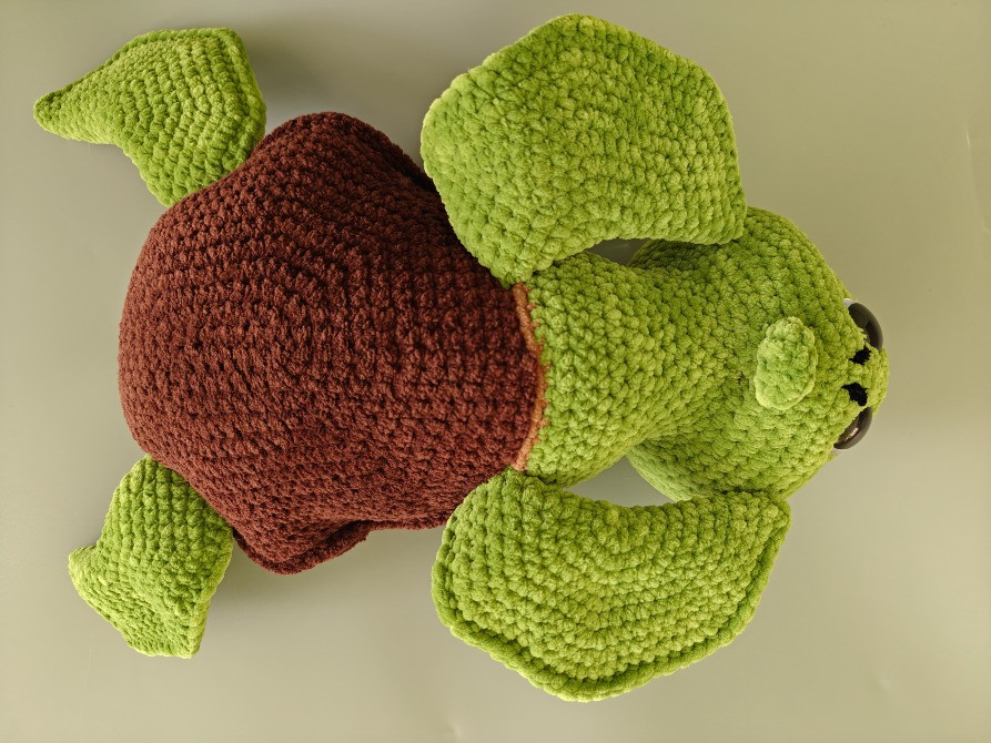 Іграшка Черепаха 37 см м'яка в'язана подарунок сувенір hand made ручна робота Нововолынск - изображение 5