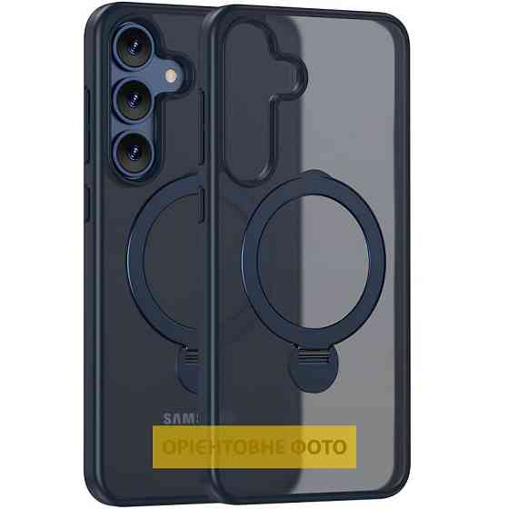 TPU+PC чехол MagSafe Colorful HQ Ring для Samsung Galaxy S25 Edge Херсон