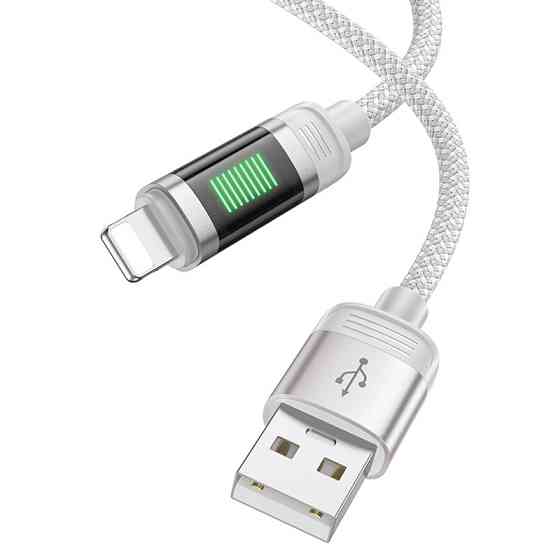 Дата кабель Hoco U126 Lantern 2.4A USB to Lightning (1.2m) Херсон