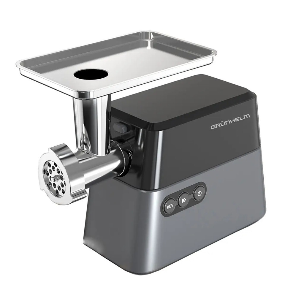 Мясорубка электрическая Grunhelm AMG2663APSJ 2600 Вт серебристая Київ - зображення 1