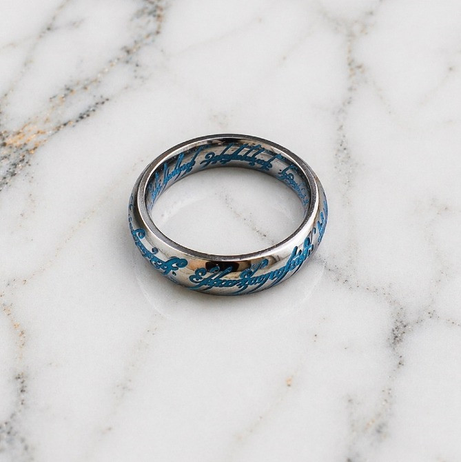 Кольцо Всевластия с эксклюзивным свечением Tiffany Blue для ценителей Властелина Колец и Хоббита Київ - зображення 7