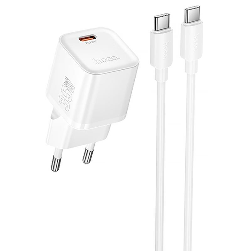 СЗУ Hoco N66 Ingenious PD35W (1USB-C) + кабель Type-C to Type-C Херсон - изображение 1