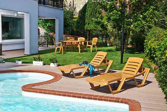 Шезлонг Irak Plastik Capissi белый Київ