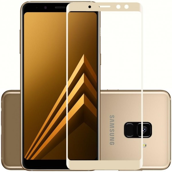 DM Захисне скло 3D Samsung A8 Plus 2018 (A730) Gold (Код товару:4060) Харків - зображення 1