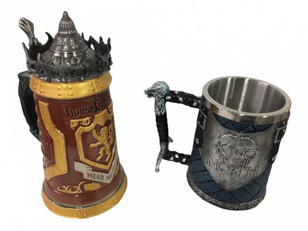 Подарочный набор Кружка Game Of Thrones House Lannister и Кружка King In The North Targaryen 3D Коро Київ - зображення 3
