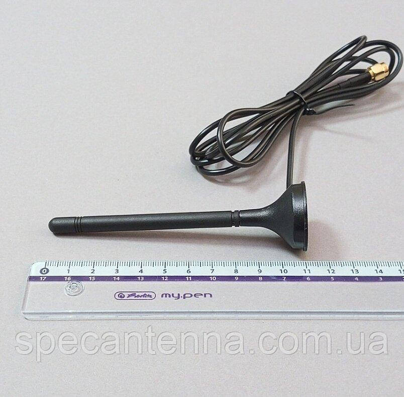 Антенна 945-1380/1740-2980 МГц 3 дБ на магнитном основании, SMA-male разъем Днепр - изображение 4