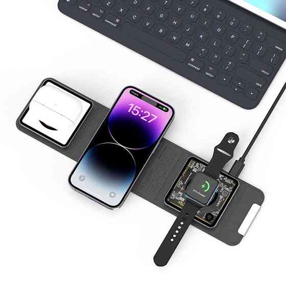БЗУ WIWU Wi-W001 3 in 1 wireless charger Херсон
