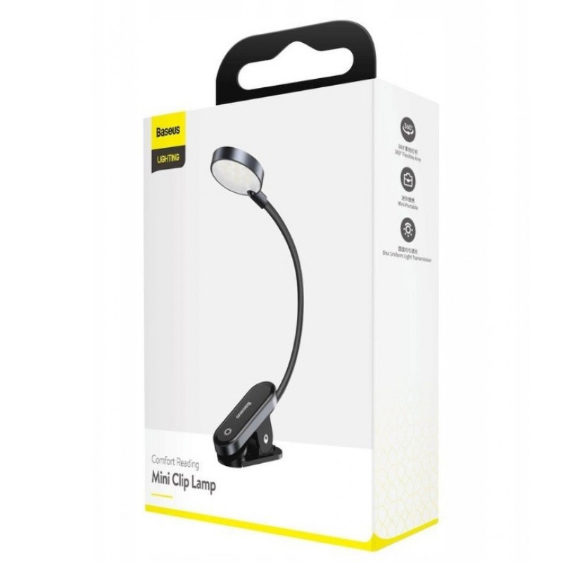 Лампа Baseus Comfort Reading Mini Clip Lamp (DGRAD-0) Херсон - зображення 6