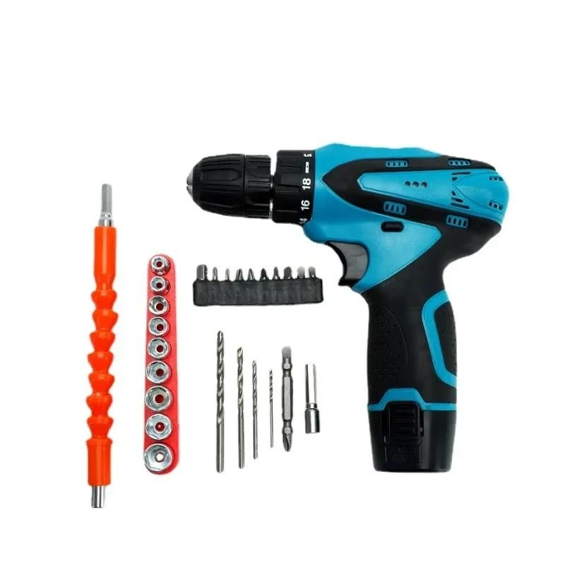 Аккумуляторный шуруповёрт в с набором инструментов.Два аккумулятора, мощная зарядка.12v Одеса - зображення 8