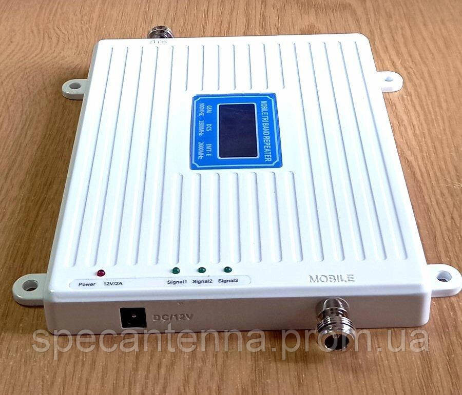 Усилитель сотовой связи трехдиапазонный KD-2065 900/1800/2600 МГц, 500-600 кв. м. Днепр - изображение 2