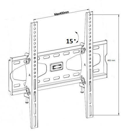 Комплект для установки ТВ с полкой для тюнера ElectricLight 13b907st-Black черный Київ - зображення 4