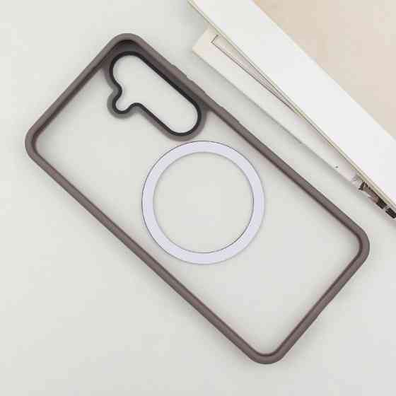 TPU+PC чехол Metal Buttons with MagSafe Colorful для Samsung Galaxy S25+ Херсон