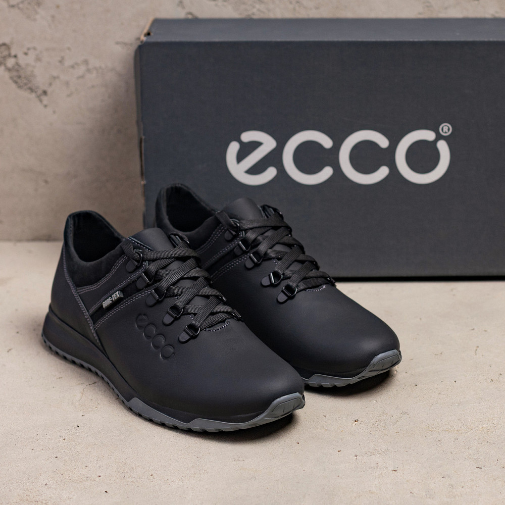 Мужские кожаные кроссовки Е-series Black Киев - изображение 11