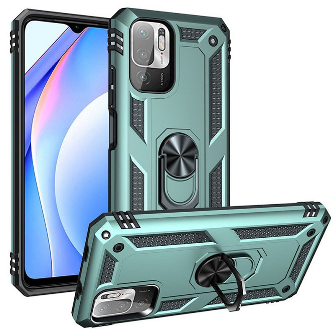 Ударопрочный чехол Serge Ring for Magnet для Xiaomi Redmi Note 10 5G / Poco M3 Pro Херсон - зображення 2