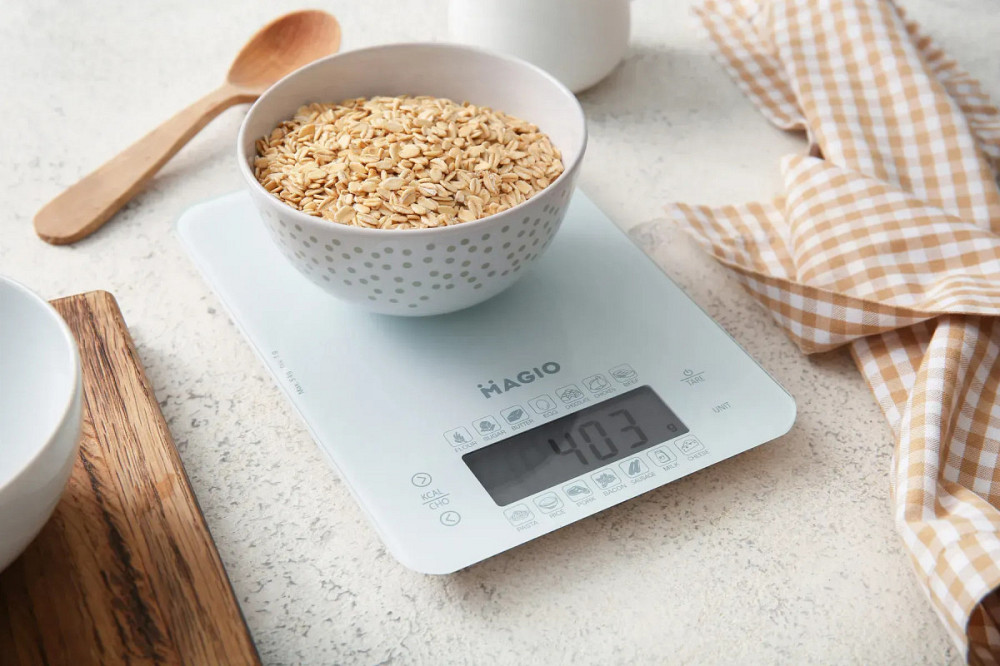 Весы кухонные Magio MG-696 5 кг белые Київ - зображення 5