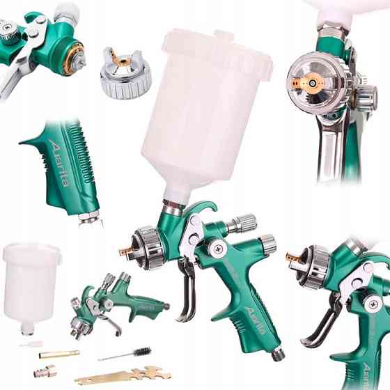 Краскопульт профессиональный пневматический LVLP верх.пласт.бачок 600мл, 1,4мм AUARITA 898-2-1.4LP Харків