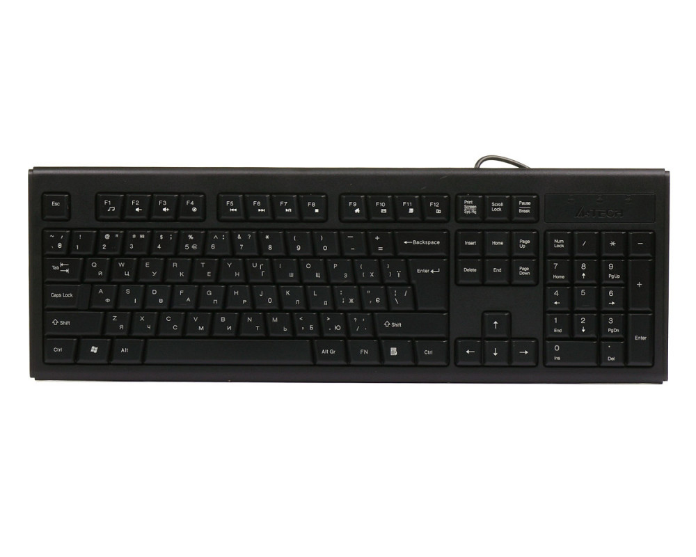 Клавиатура компьютерная проводная A4Tech KRS-83USB(Black) черная Київ - зображення 1