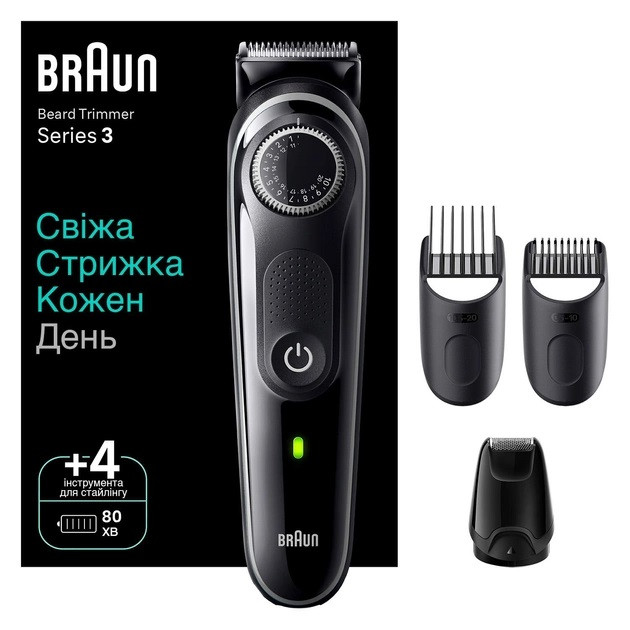 Тример Braun Beard Trimmer BT3440 чорний Київ - зображення 1