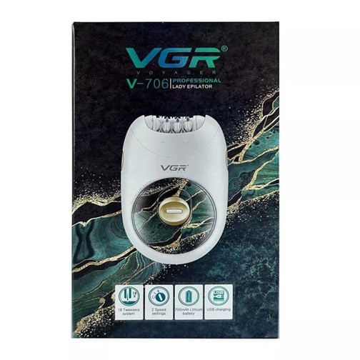 Эпилятор женский VGR V-706 GREEN зеленый Київ - зображення 2