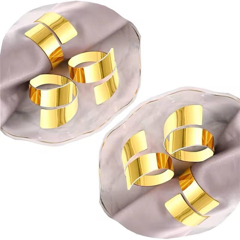 Набор колец для салфеток Leeseph Gold 6 шт Одесса - изображение 2