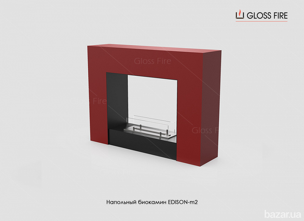Підлоговий біокамін Edison-m2 400 Gloss Fire Харків - зображення 2